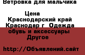 Ветровка для мальчика › Цена ­ 300 - Краснодарский край, Краснодар г. Одежда, обувь и аксессуары » Другое   